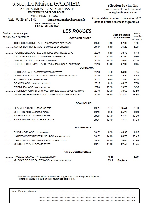 Tarif vins 2022 1